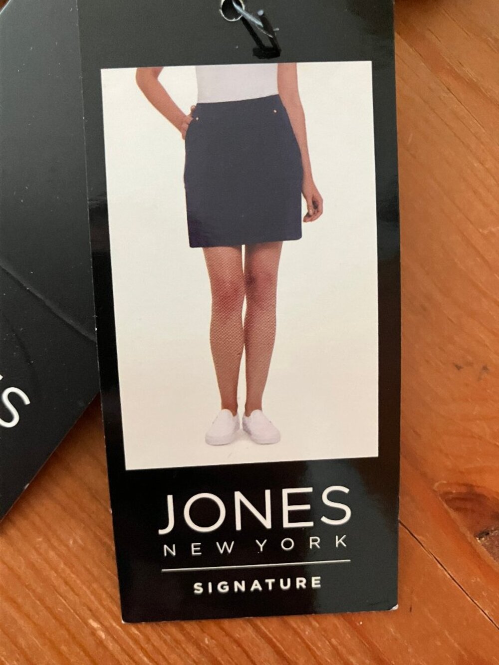 JONES New York Signature Ladies' Skort Grey Cotton 2 Pockets Sz XL